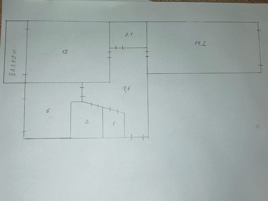 Продам двухкомнатную (2-комн.) квартиру, Циолковского ул, 121, Воронеж г