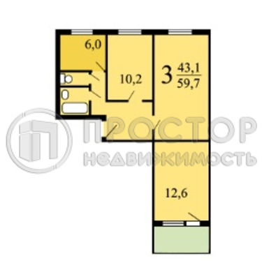 Продам трехкомнатную (3-комн.) квартиру, Конёнкова ул, 11Б, Москва г