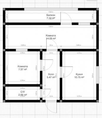 Продам двухкомнатную (2-комн.) квартиру, Тарчокова ул, 28, Нальчик г