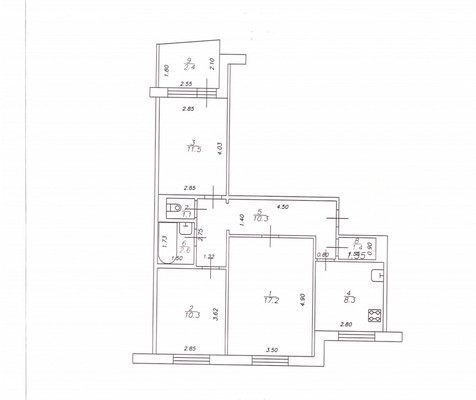 Продам трехкомнатную (3-комн.) квартиру, Айдарова ул, 18, Казань г