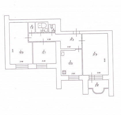 Продам трехкомнатную (3-комн.) квартиру, Рихарда Зорге ул, 60А, Казань г