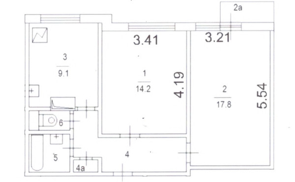 Продам двухкомнатную (2-комн.) квартиру, Генерала Белова ул, 7к1, Москва г