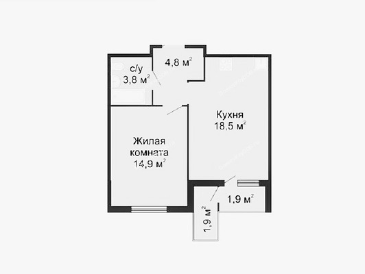 Продам двухкомнатную (2-комн.) квартиру, Доломановский пер, 19, Ростов-на-Дону г