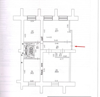 Продам коммерческое помещение 95,6 м2, Гвардейская ул, 31/42, Казань г