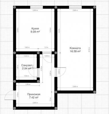 Продам однокомнатную (1-комн.) квартиру, 2-я Надречная ул, 124кд1, Нальчик г