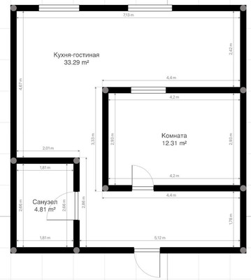 Продам однокомнатную (1-комн.) квартиру, Тарчокова ул, 33, Нальчик г