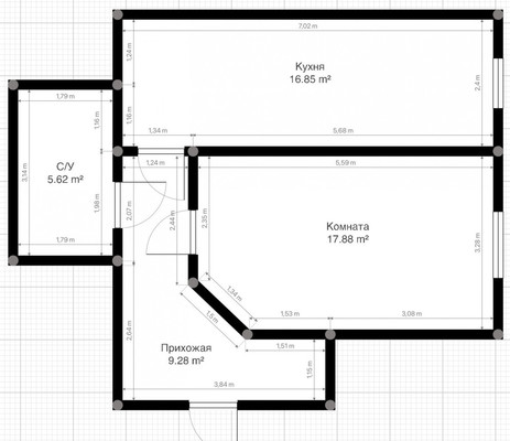 Продам однокомнатную (1-комн.) квартиру, Тлостанова ул, 32, Нальчик г