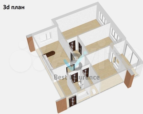 Продам трехкомнатную (3-комн.) квартиру, Красного Маяка ул, 22к2, Москва г