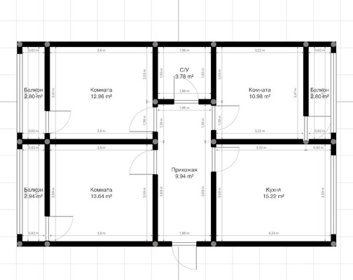 Продам трехкомнатную (3-комн.) квартиру, Головко ул, 200, Нальчик г