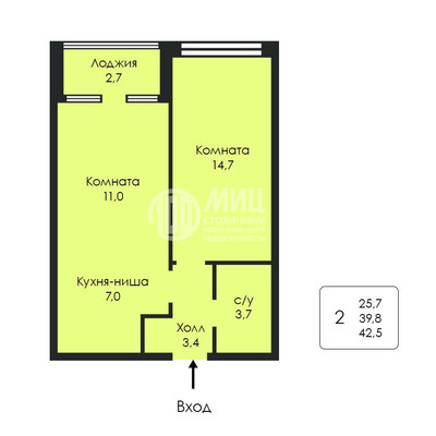 Продам двухкомнатную (2-комн.) квартиру, Газгольдерная ул, 10, Москва г
