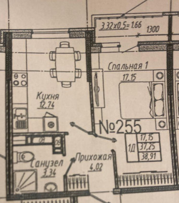 Продам однокомнатную (1-комн.) квартиру, им. генерала Корнилова ул, 9к2, Краснодар г