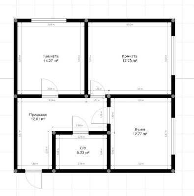 Продам двухкомнатную (2-комн.) квартиру, Мовсисяна ул, 23, Нальчик г