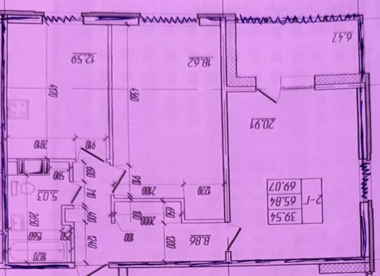 Продам двухкомнатную (2-комн.) квартиру, Энтузиастов пр-кт, 38к124, Санкт-Петербург г
