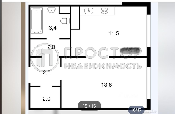 Продам однокомнатную (1-комн.) квартиру, Варшавское ш, 170Ек7, Москва г