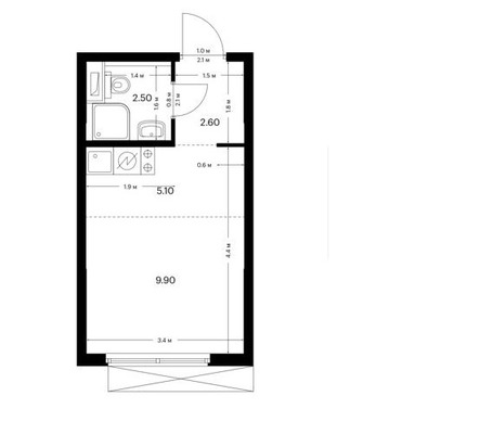 Продам однокомнатную (1-комн.) квартиру (долевое), Дмитровка Б. ул, 85к3к4, Москва г