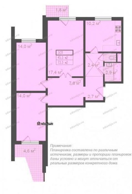 Продам трехкомнатную (3-комн.) квартиру, Липецкая ул, 17к1, Москва г