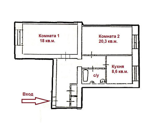 Продам двухкомнатную (2-комн.) квартиру, Максима Горького ул, 74, Пермь г