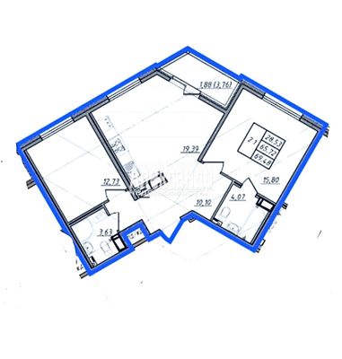 Продам двухкомнатную (2-комн.) , Белоостровская ул, 10к3, Санкт-Петербург г