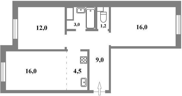 Продам двухкомнатную (2-комн.) квартиру, Петергофское ш, 84к19, Санкт-Петербург г