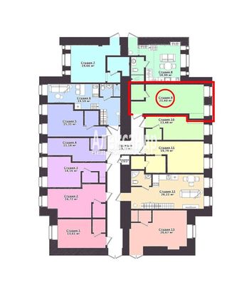 Продам однокомнатную (1-комн.) квартиру, Разъезжая ул, 42/34, Санкт-Петербург г