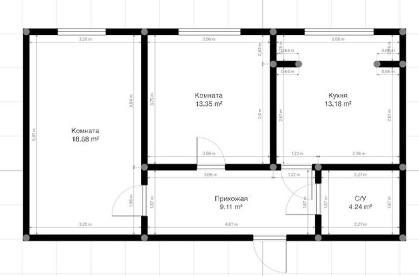 Продам двухкомнатную (2-комн.) квартиру, им. Сижажева М.В. ул, 1ак17, Чегем г
