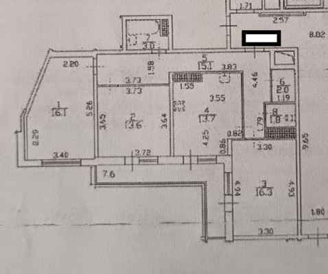 Продам трехкомнатную (3-комн.) квартиру, Ленинский пр-кт, 51А, Санкт-Петербург г