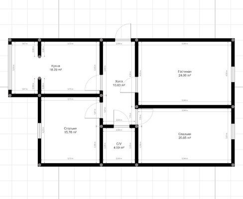 Продам трехкомнатную (3-комн.) квартиру, им. Сижажева М.В. ул, 18, Чегем г