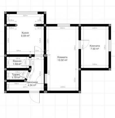 Продам двухкомнатную (2-комн.) квартиру, Неделина ул, 19, Нальчик г