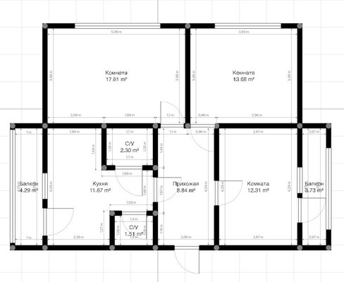 Продам трехкомнатную (3-комн.) квартиру, Мовсисяна ул, 21, Нальчик г