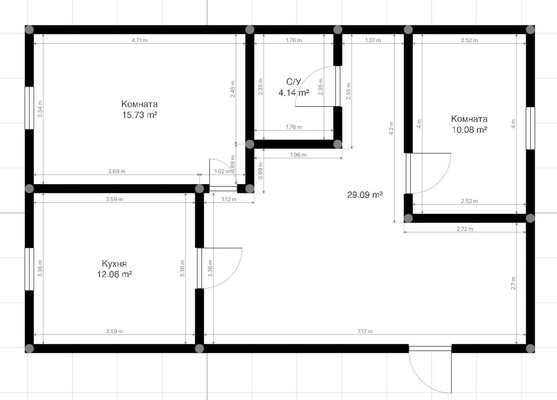 Продам двухкомнатную (2-комн.) квартиру, Тарчокова ул, 33, Нальчик г