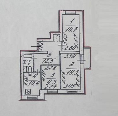 Продам трехкомнатную (3-комн.) квартиру, Энгельса пр-кт, 111Ак1, Санкт-Петербург г