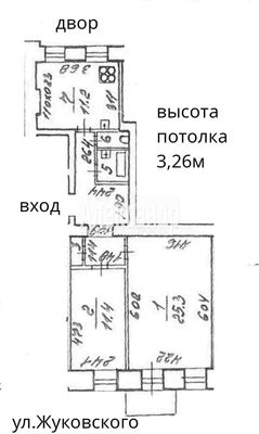 Продам двухкомнатную (2-комн.) квартиру, Жуковского ул, 38, Санкт-Петербург г