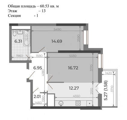 Продам двухкомнатную (2-комн.) квартиру, Короленко ул, 28Б, Казань г