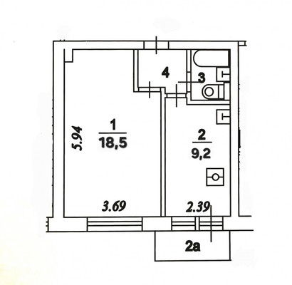 Продам однокомнатную (1-комн.) квартиру, Туристская ул, 23, Москва г
