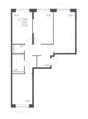 Продам трехкомнатную (3-комн.) квартиру (долевое), Шоссейная ул, 1к5, Москва г