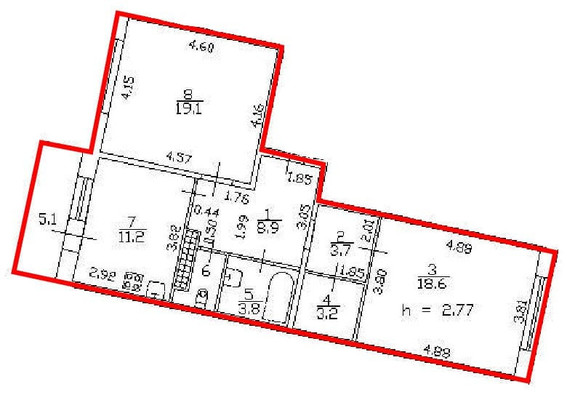 Продам двухкомнатную (2-комн.) квартиру, Планерная ул, 63А, Санкт-Петербург г
