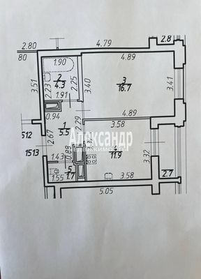 Продам однокомнатную (1-комн.) квартиру, Типанова ул, 22, Санкт-Петербург г