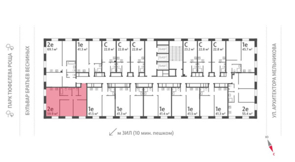 Продам двухкомнатную (2-комн.) квартиру (долевое), Автозаводская ул, 23/2, Москва г