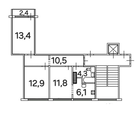 Продам трехкомнатную (3-комн.) квартиру, Софьи Ковалевской ул, 16а, Санкт-Петербург г