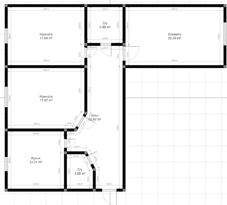 Продам трехкомнатную (3-комн.) квартиру, Атажукина ул, 12акЕ, Нальчик г