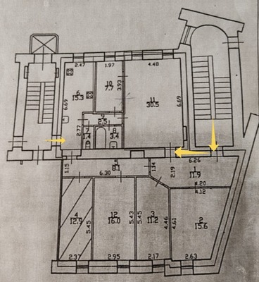 Продам 2-комн. в 6-комн. квартире, Съезжинская ул, 19/39, Санкт-Петербург г