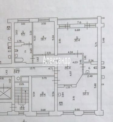 Продам трехкомнатную (3-комн.) квартиру, Комендантский пр-кт, 34к1, Санкт-Петербург г
