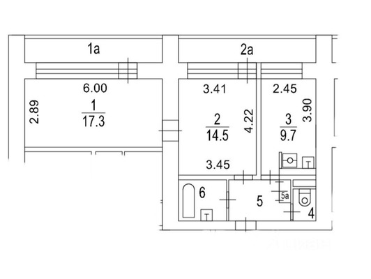 Продам двухкомнатную (2-комн.) квартиру, Мосфильмовская ул, 11к3, Москва г