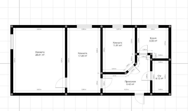 Продам трехкомнатную (3-комн.) квартиру, Головко ул, 93, Нальчик г