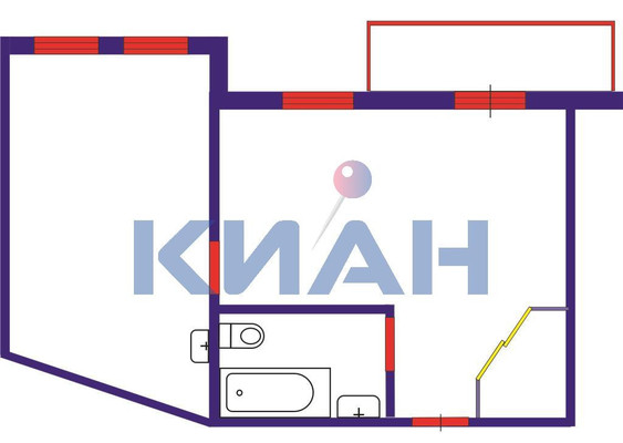 Продам однокомнатную (1-комн.) квартиру, Партизана Железняка ул, 26ка, Красноярск г