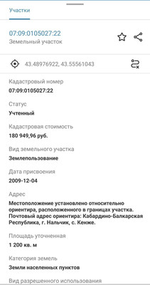 Продам участок 12 соток, ИЖС, Кенже с, 0 км от города