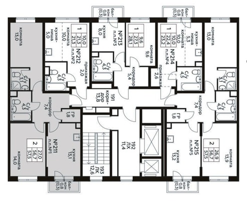 Продам двухкомнатную (2-комн.) квартиру (долевое), Староселье д