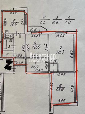 Продам трехкомнатную (3-комн.) квартиру, Планерная ул, 71к3, Санкт-Петербург г