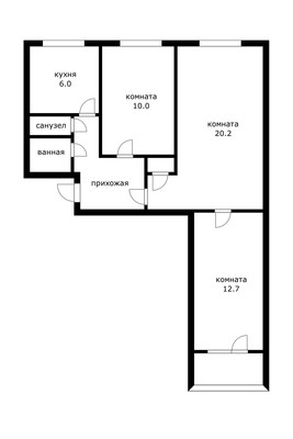 Продам трехкомнатную (3-комн.) квартиру, Рублёвское ш, 127, Москва г