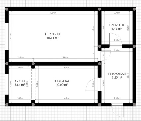 Продам однокомнатную (1-комн.) квартиру, Тарчокова ул, 19, Нальчик г